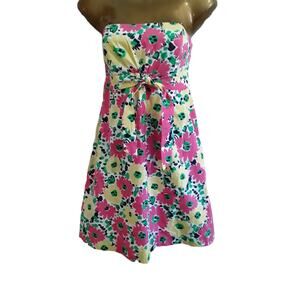 Lilly Pulitzer Felicity DOODLE BUG DAISY Floral Print Dress 0